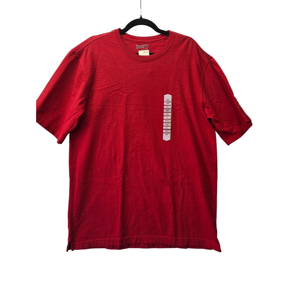 Duluth Trading Co Men Red Longtail T-Shirt Relaxed Fit Cotton Size M New 3237-52